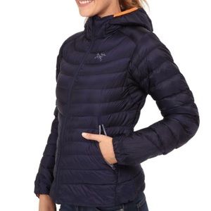 Arcteryx Cerium LT Hoody Womens Ski Touring Jacket including packable bag